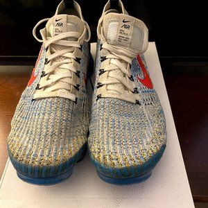 Nike Air Vapormax Flyknit 3 White Habanero Red